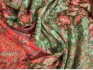Panama Viscose Fabric - Bright Paisley Print